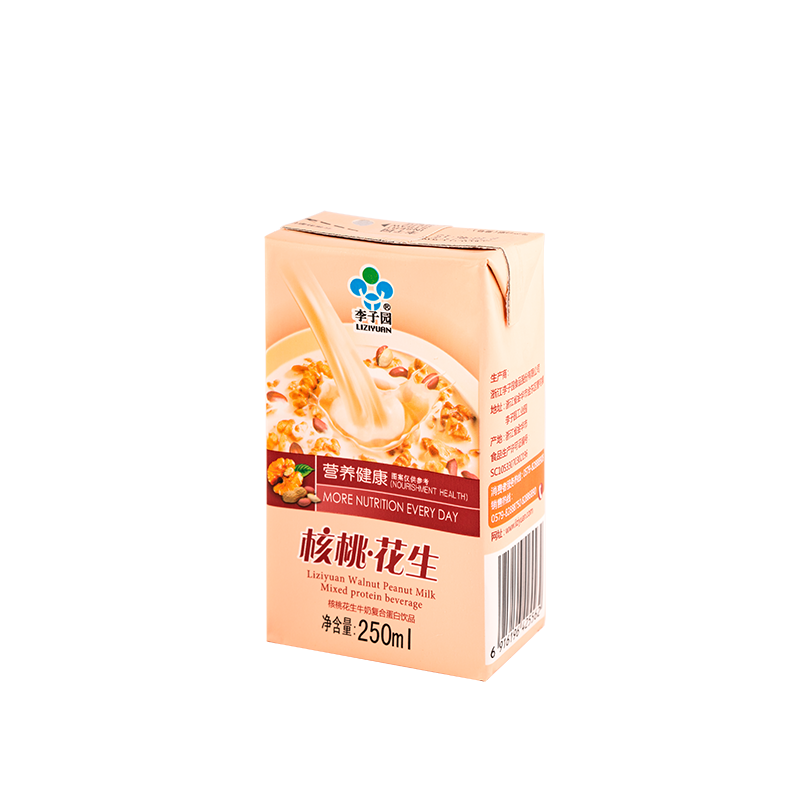 核桃花生牛奶复合蛋白饮品，单瓶净含量250ml